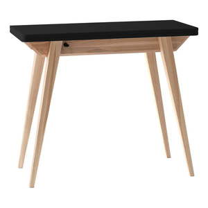 Prírodný konzolový stolík s čiernou doskou 45x90 cm Envelope - Ragaba vyobraziť