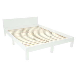 Biela dvojlôžková posteľ z bukového dreva s roštom 140x200 cm Dabi - Ragaba vyobraziť