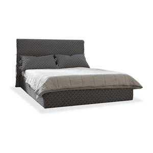 Sivá čalúnená dvojlôžková posteľ s úložným priestorom s roštom 180x200 cm Sleepy Luna – Miuform vyobraziť