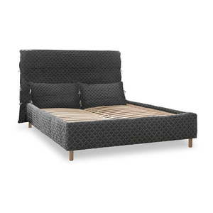 Sivá čalúnená dvojlôžková posteľ s roštom 160x200 cm Sleepy Luna – Miuform vyobraziť