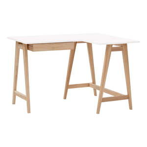 Pracovný stôl s bielou doskou 85x115 cm Luka - Ragaba vyobraziť