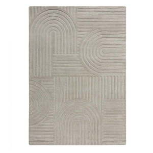 Sivý vlnený koberec Flair Rugs Zen Garden, 120 x 170 cm vyobraziť