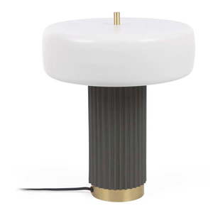 Bielo-zelená stolová lampa s kovovým tienidlom (výška 37, 5 cm) Serenella - Kave Home vyobraziť