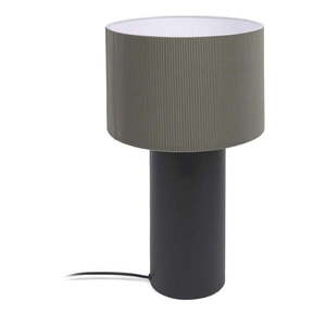 Čierno-sivá stolová lampa s kovovým tienidlom (výška 50 cm) Domicina - Kave Home vyobraziť