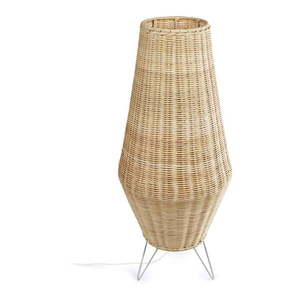 Stojacia lampa v prírodnej farbe s ratanovým tienidlom (výška 70 cm) Kamaria - Kave Home vyobraziť