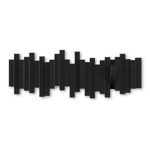 Čierny plastový nástenný vešiak Sticks - Umbra vyobraziť