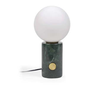 Zelená stolová lampa so skleneným tienidlom (výška 29 cm) Lonela - Kave Home vyobraziť