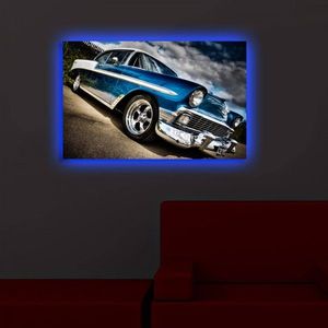 Obraz s led osvetlením Chevrolet Bel Air 70x45 cm vyobraziť