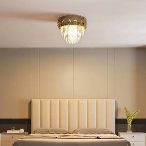 Lucande Lucande Miraia krištáľové stropné svietidlo, zlaté vyobraziť