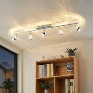 Lucande Lucande Kilio stropné LED svietidlo, 5-pl., chróm vyobraziť