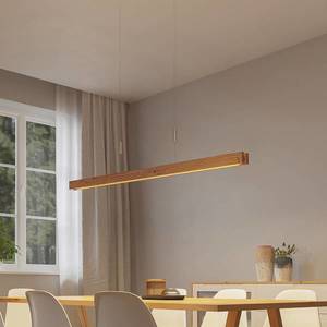 Lindby Lindby Alimara drevené závesné LED svietidlo 138cm vyobraziť