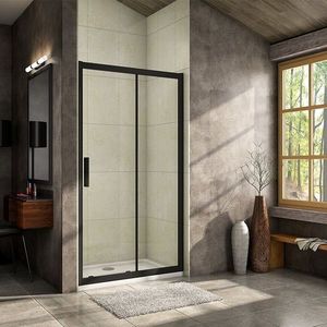 H K - Luxusné posuvné sprchové dvere ALTO BLACK 136-140x195cm L/P so Soft close zatváraním SE-ALTOBLACK140SET vyobraziť