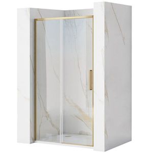 REA - Posuvné sprchové dvere Rapid Slide 110 zlatá kartáčovaná REA-K4708 vyobraziť