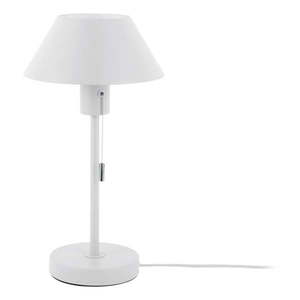 Biela stolová lampa s kovovým tienidlom (výška 36 cm) Office Retro – Leitmotiv vyobraziť