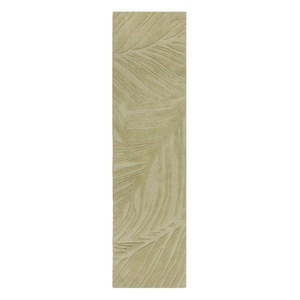 Zelený vlnený koberec behúň 60x230 cm Lino Leaf - Flair Rugs vyobraziť