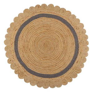 Jutový okrúhly koberec v prírodnej farbe ø 160 cm Grace – Flair Rugs vyobraziť