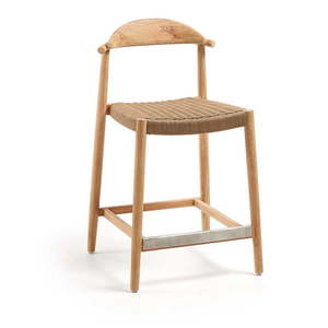 Barová stolička z eukalyptového dreva Kave Home Glynis vyobraziť