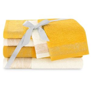 Sada 6 ks ručníků ALLIUM klasický styl žlutá vyobraziť