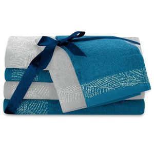 Sada 6 ks ručníků BELLIS klasický styl modrá vyobraziť