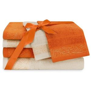 Sada 6 ks ručníků BELLIS klasický styl oranžová vyobraziť