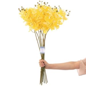 Umělá květina FALENI 10 kusů žlutá vyobraziť
