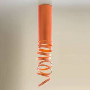 Artemide Stropné svietidlo Artemide Decomposé, oranžové vyobraziť
