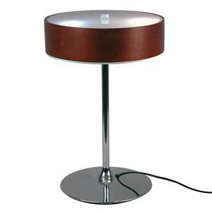 Aluminor Vznešená stolná lampa Malibu dekor ebenové drevo vyobraziť