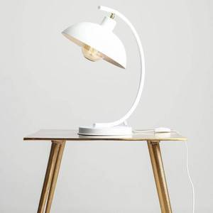 ALDEX Stolná lampa 1036, jedno-plameňová, biela vyobraziť