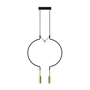 Axo Light Axolight Liaison P2 lampa čierna/zlatá 56 cm vyobraziť