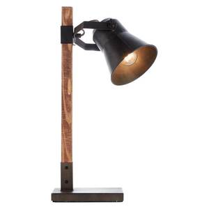 Brilliant Stolná lampa Plow, čierna/drevo tmavé vyobraziť