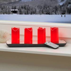 STAR TRADING Candle LED sviečky s diaľkovým ovládaním červené 4 vyobraziť