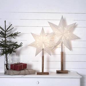 STAR TRADING Karo – stojaca deko lampa s hviezdnym vzorom 70 cm vyobraziť