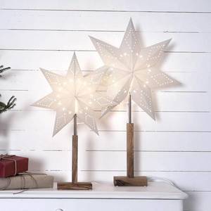 STAR TRADING Karo – stojaca deko lampa s hviezdnym vzorom 55 cm vyobraziť