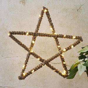 STAR TRADING LED dekoračná hviezda Jutta, jutové lano vyobraziť