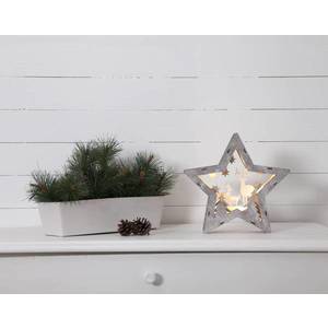 STAR TRADING LED dekoračná drevená hviezda Fauna, 24 cm vysoká vyobraziť