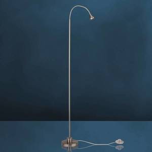 Busch Stojacia lampa LED Mini, ohybné rameno, nikel, 5 000 K vyobraziť