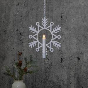 STAR TRADING Dekoračná LED lampa Flamme Snow, vosková sviečka vyobraziť