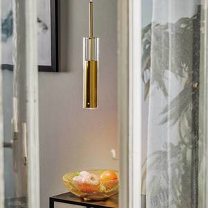 Bover Bover Hardy závesná lampa zo skla, zlatá vyobraziť