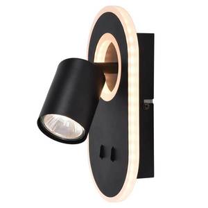 Brilliant Nástenné LED svietidlo Kimon, čierna vyobraziť