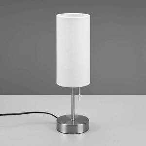 Reality Leuchten Stolová lampa Jaro s pripojením USB, biela/nikel vyobraziť