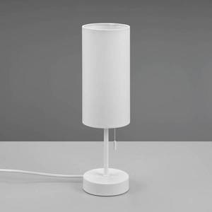 Reality Leuchten Stolová lampa Jaro s pripojením USB, biela/biela vyobraziť