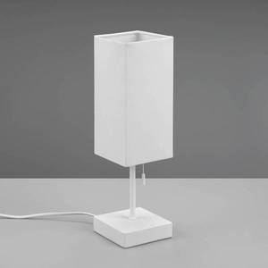 Reality Leuchten Stolová lampa Ole s pripojením USB, biela/biela vyobraziť