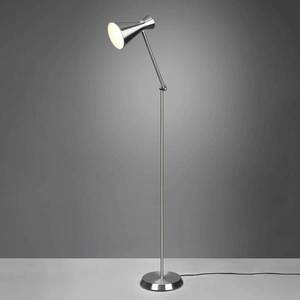 Reality Leuchten Stojacia lampa Enzo, výška 150 cm, nikel vyobraziť