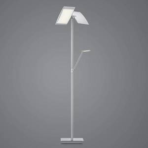 HELL LED stojacia lampa Wim 2-svetelná lampa na čítanie nikel/chróm vyobraziť