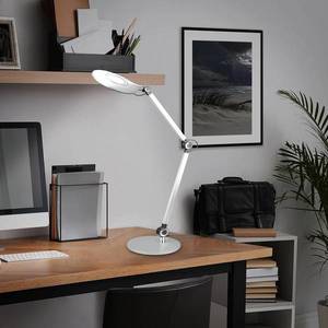 Briloner Stolná LED lampa Office, strieborná, CCT vyobraziť
