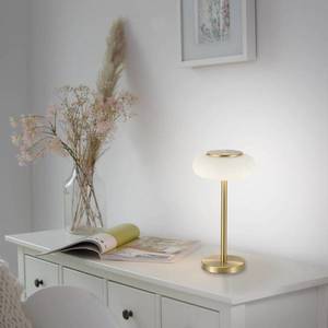 Q-Smart-Home Paul Neuhaus Q-ETIENNE stolová LED lampa, mosadzná vyobraziť