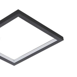 EGLO LED stropné svietidlo Gafares s diaľkovým ovládaním hranaté čierne vyobraziť