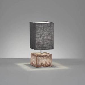 FISCHER & HONSEL Stolová lampa Hauke s ľanovým tienidlom 13 x 13 cm vyobraziť