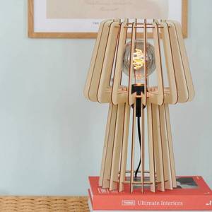 Nordlux Stolová lampa Groa, svetlé drevo vyobraziť