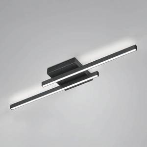 Knapstein Stropné LED svetlo Nuri up/down 2-plameňové čierna vyobraziť